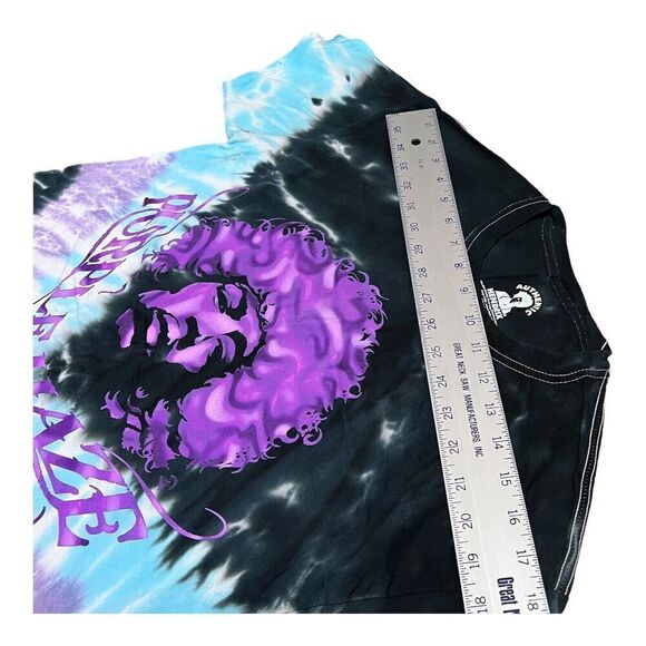 Jimi‎ Hendrix T-Shirt Adult M Purple Haze Tie Dye Blue Festival Rave Colorful - Picture 3 of 7